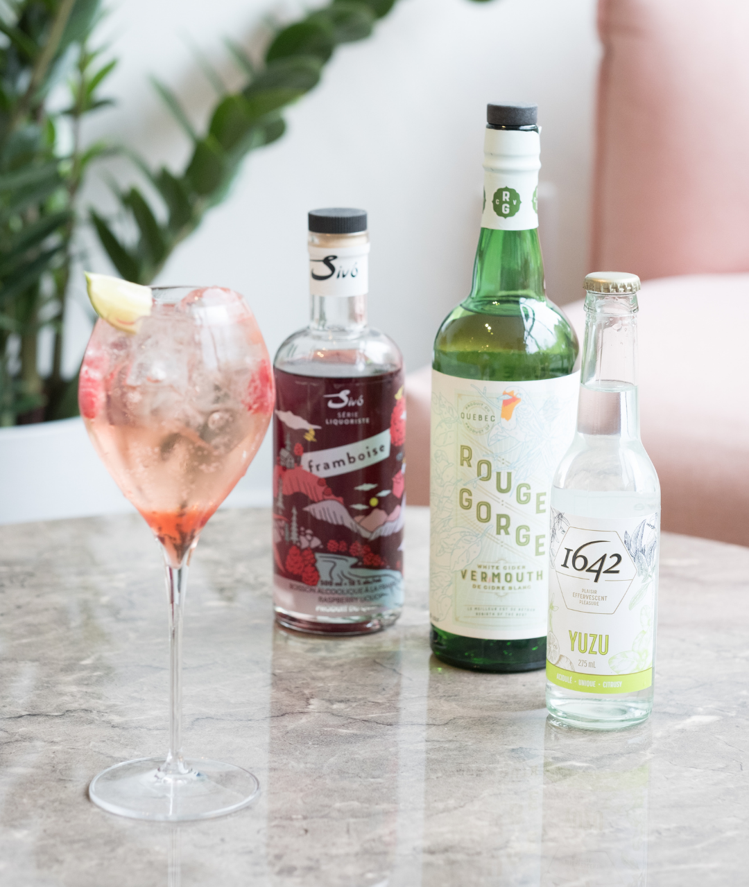 Raspberry Spritz with 1642 Yuzu | Cocktail 1642 - 1642 Tonics and Mixers