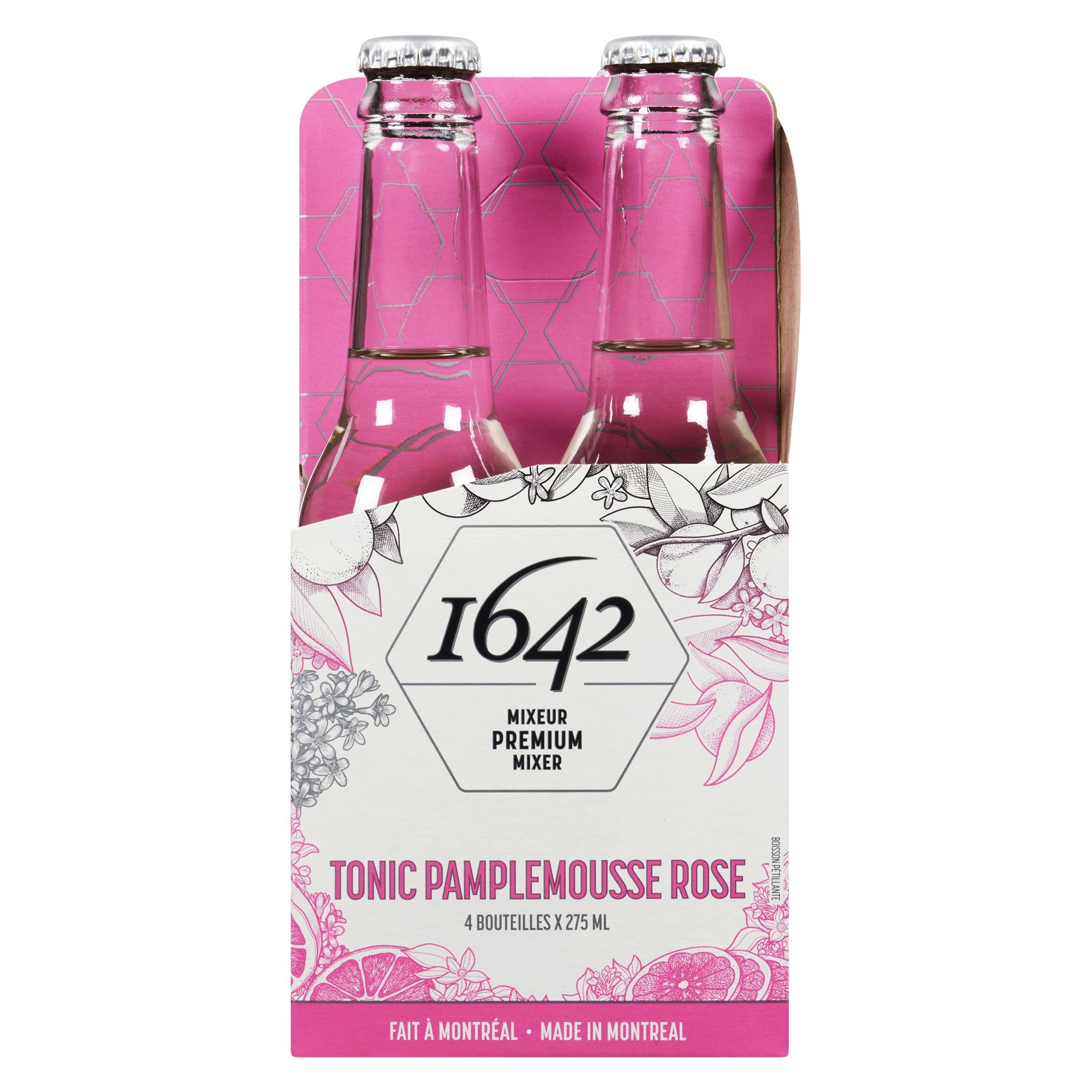 Tonic Pamplemousse Rose - 1642 Tonics et Mixeurs