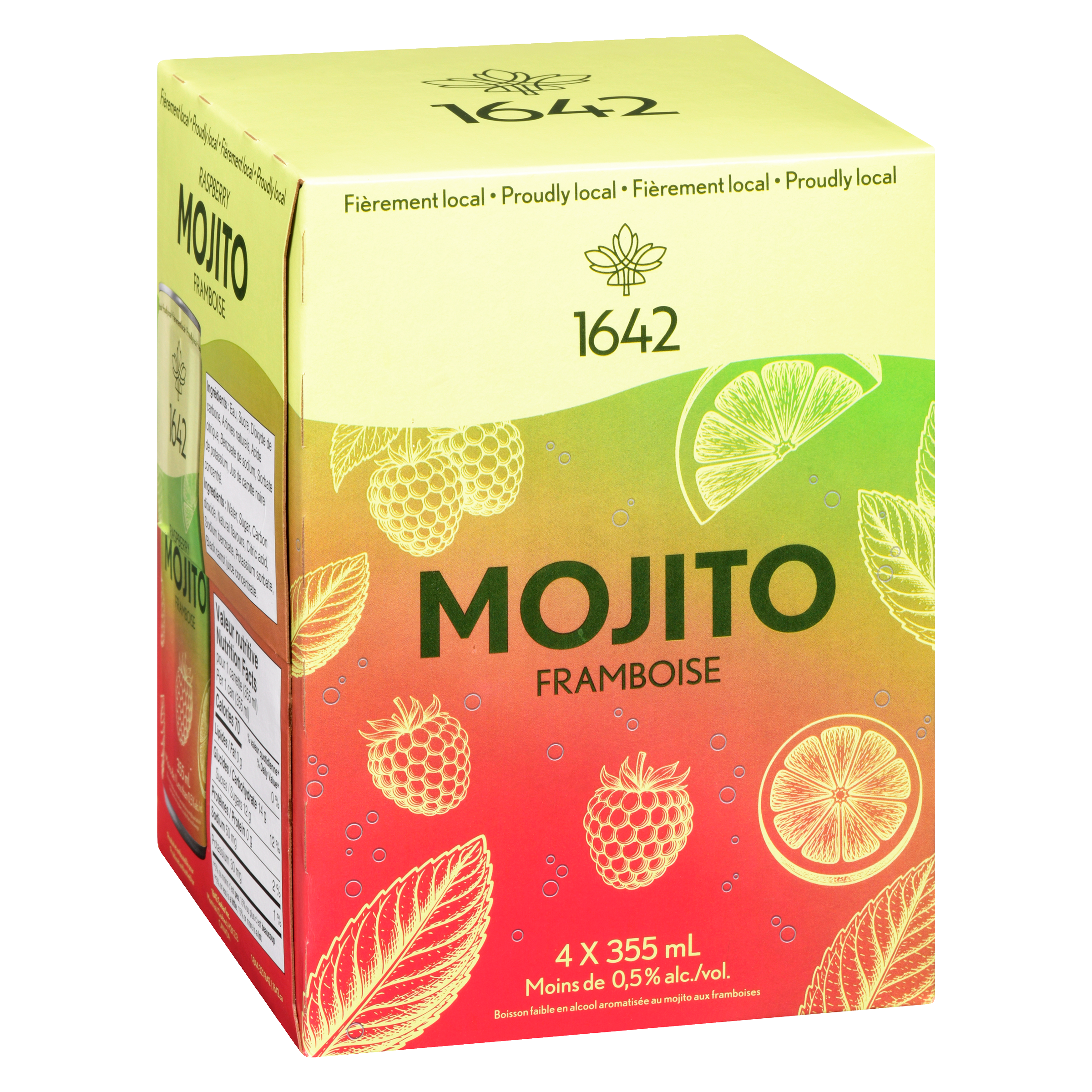 Mojito à la framboise sans alcool