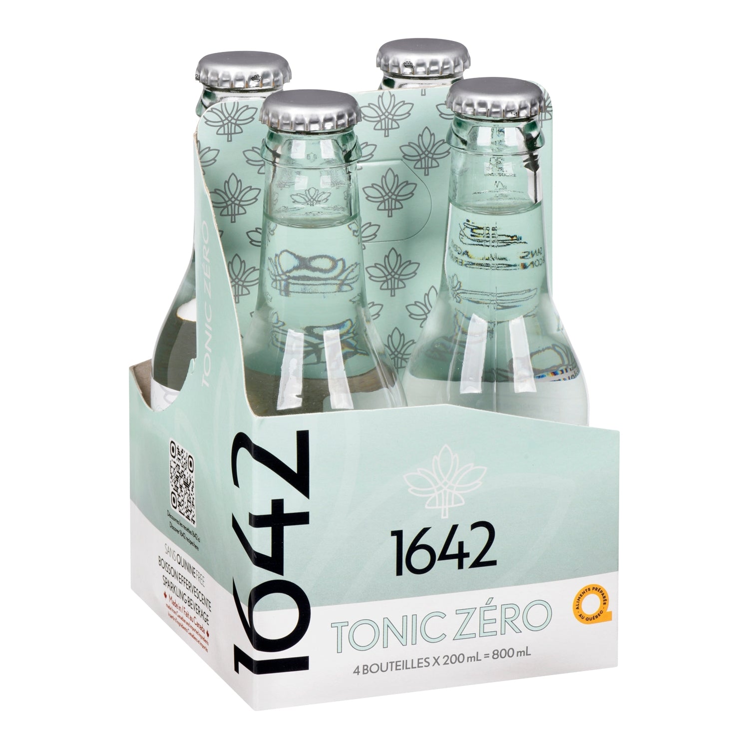1642 Tonic Zero — 4 x 200 ml package, French label