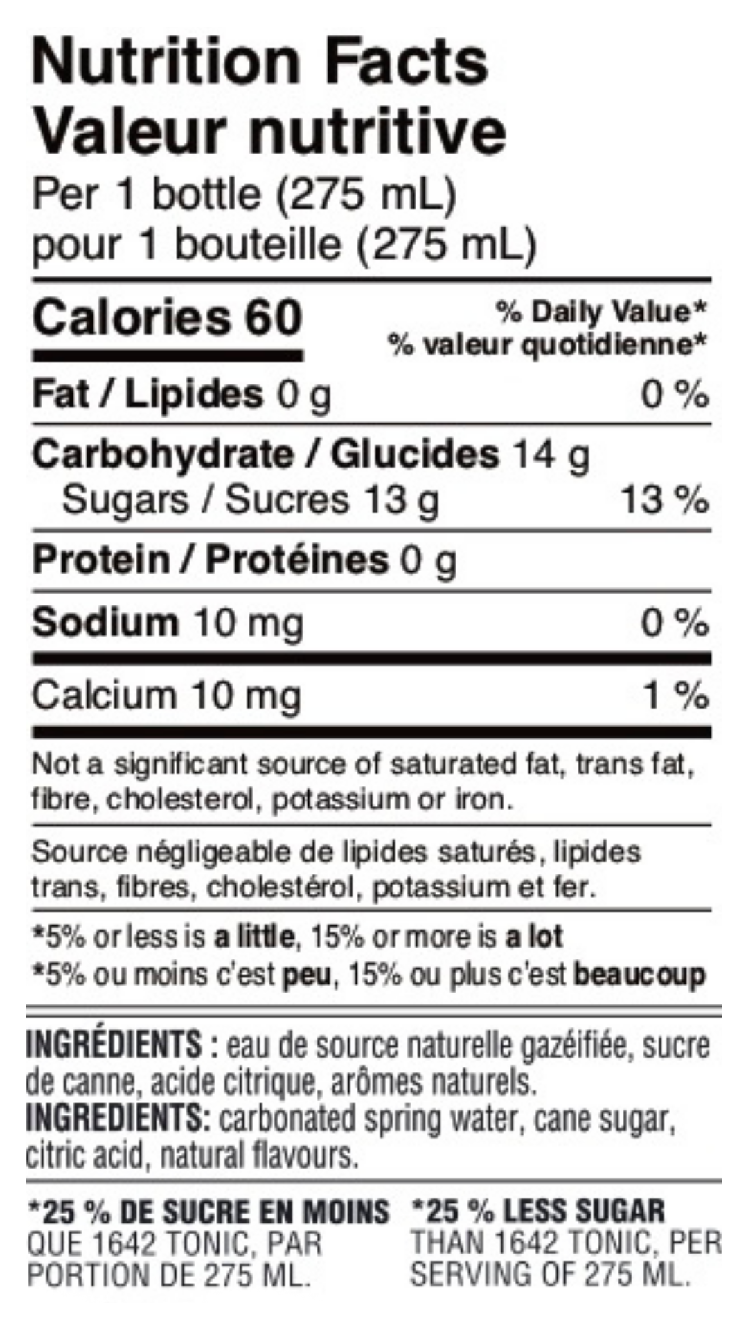 Tonic light - 1642 Tonics and Mixers