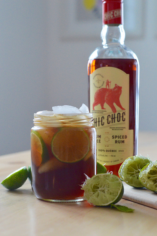 Quebec version of rum & coke