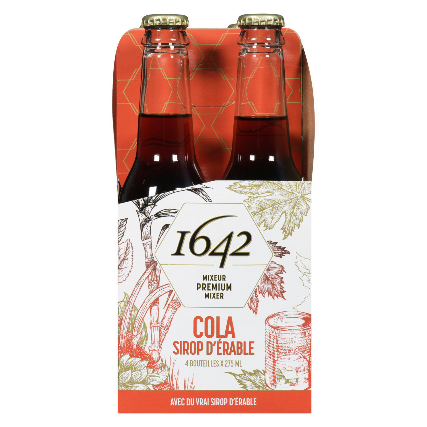 Cola with real syrup&.