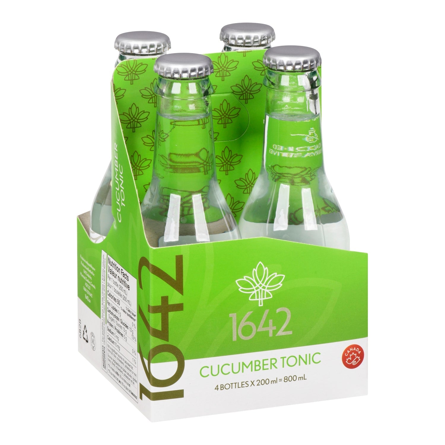 1642 Tonic Concombre — 4 x 200 ml pack, English label