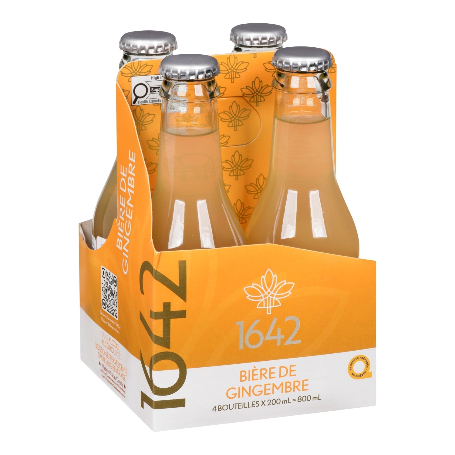 1642 Bière de Gingembre — emballage 4 x 200 ml, étiquette française