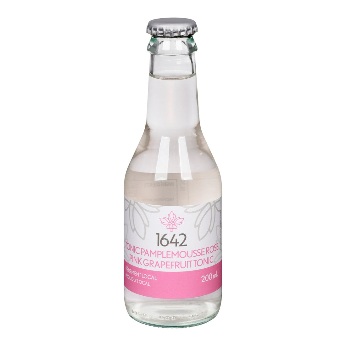 1642 Tonic Pink Grapefruit — 200 ml bottle, front label