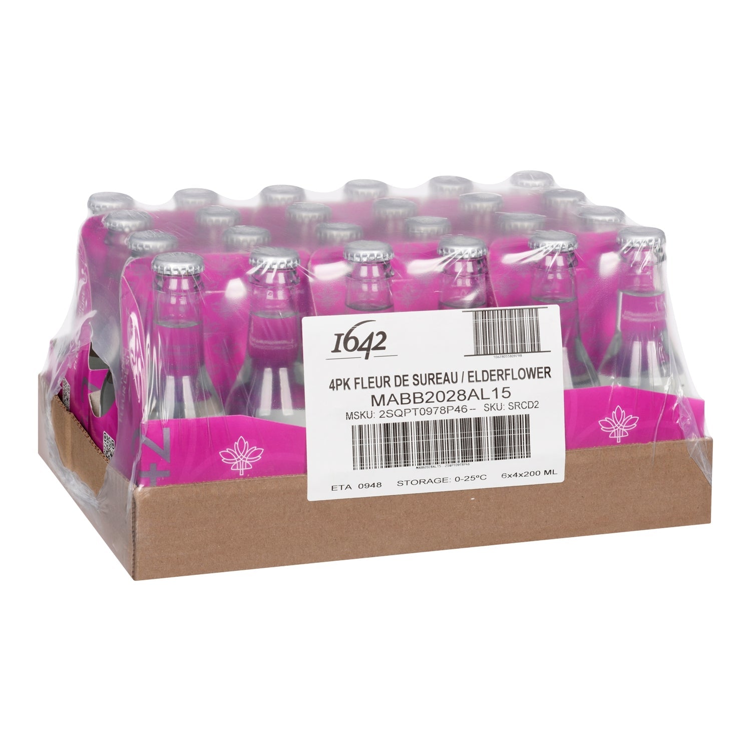 1642 Tonic Elderflower — case 6 x 4 x 200 ml
