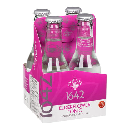 1642 Tonic Elderflower — 4 x 200 ml pack, English label