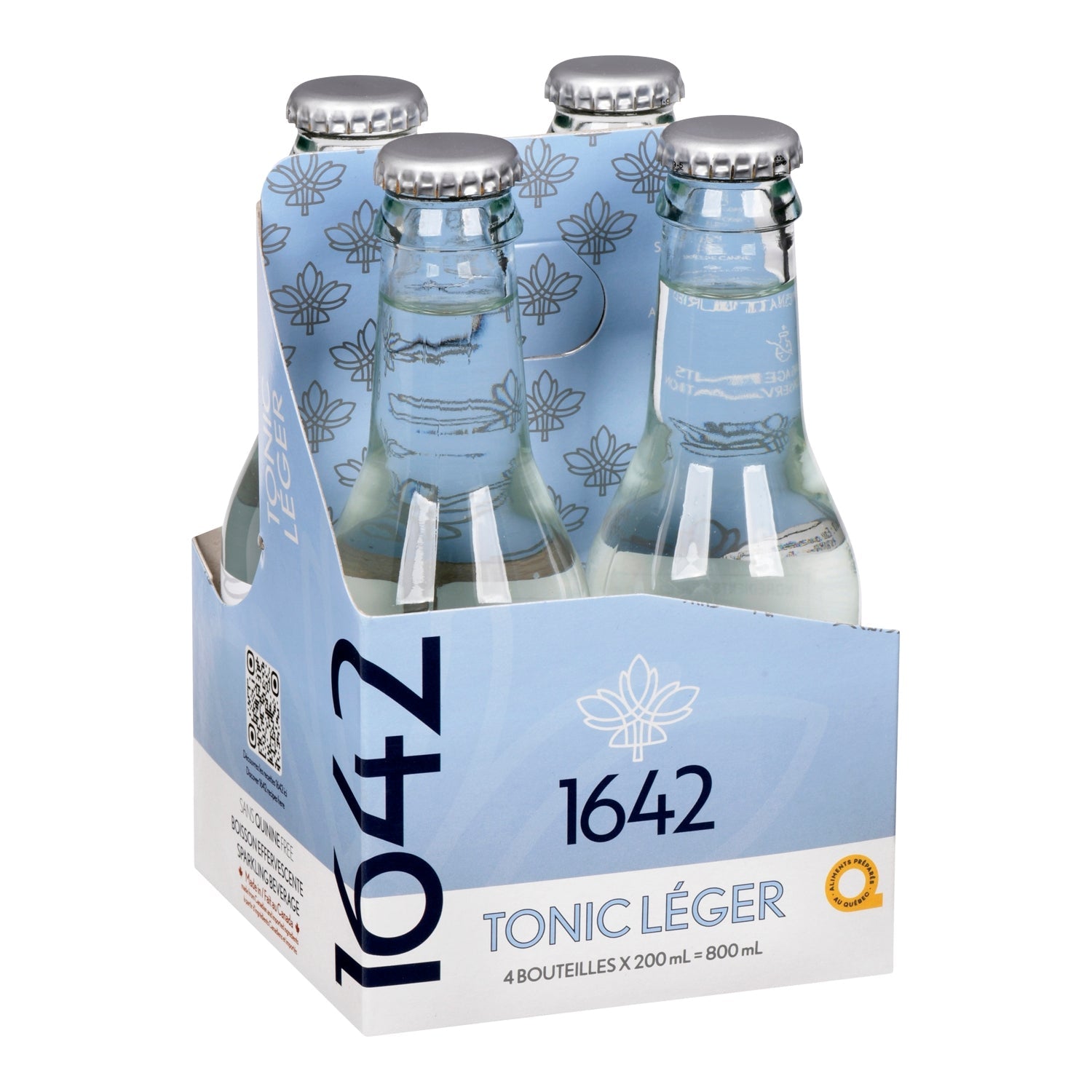 1642 Light Tonic —pack of 4 x 200 ml, French label