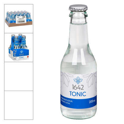 1642 Tonic — bouteille 200 ml, emballage 4 x 200 ml et caisse