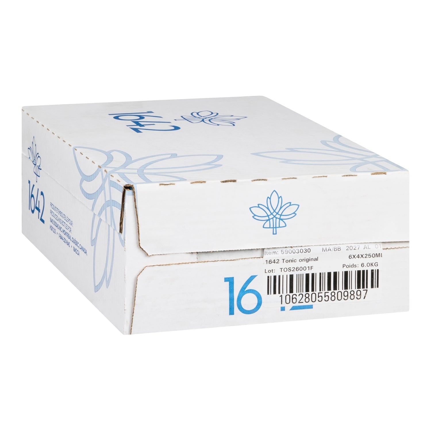 1642 Tonic — case 6 x 4 x 250 ml