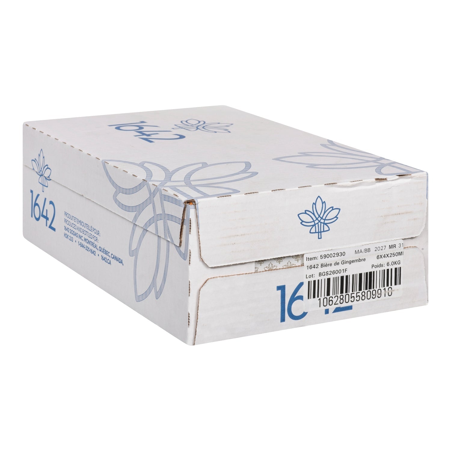 1642 Ginger Beer — case 6 x 4 x 250 ml