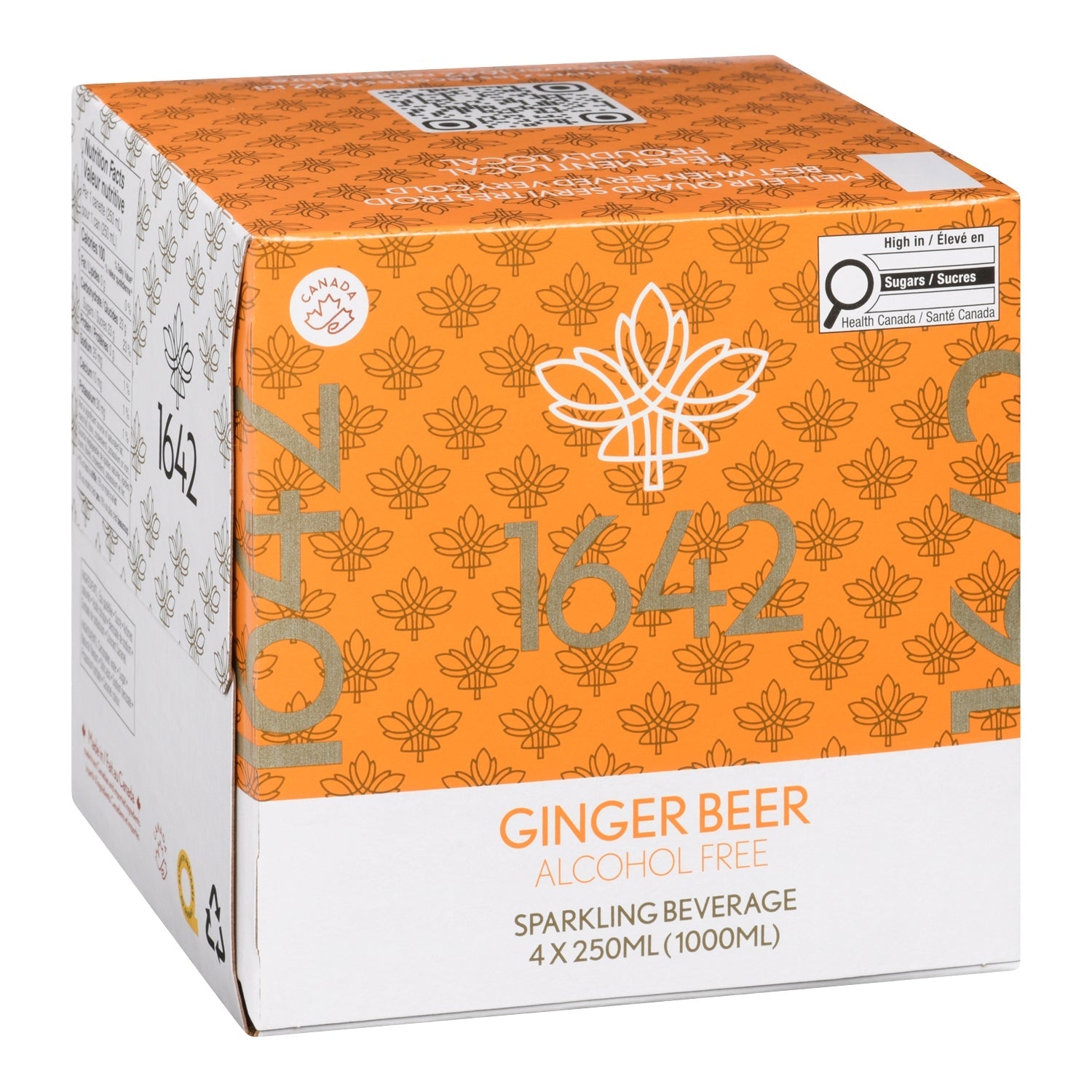 1642 Ginger Beer — 4 x 250 ml pack, English label