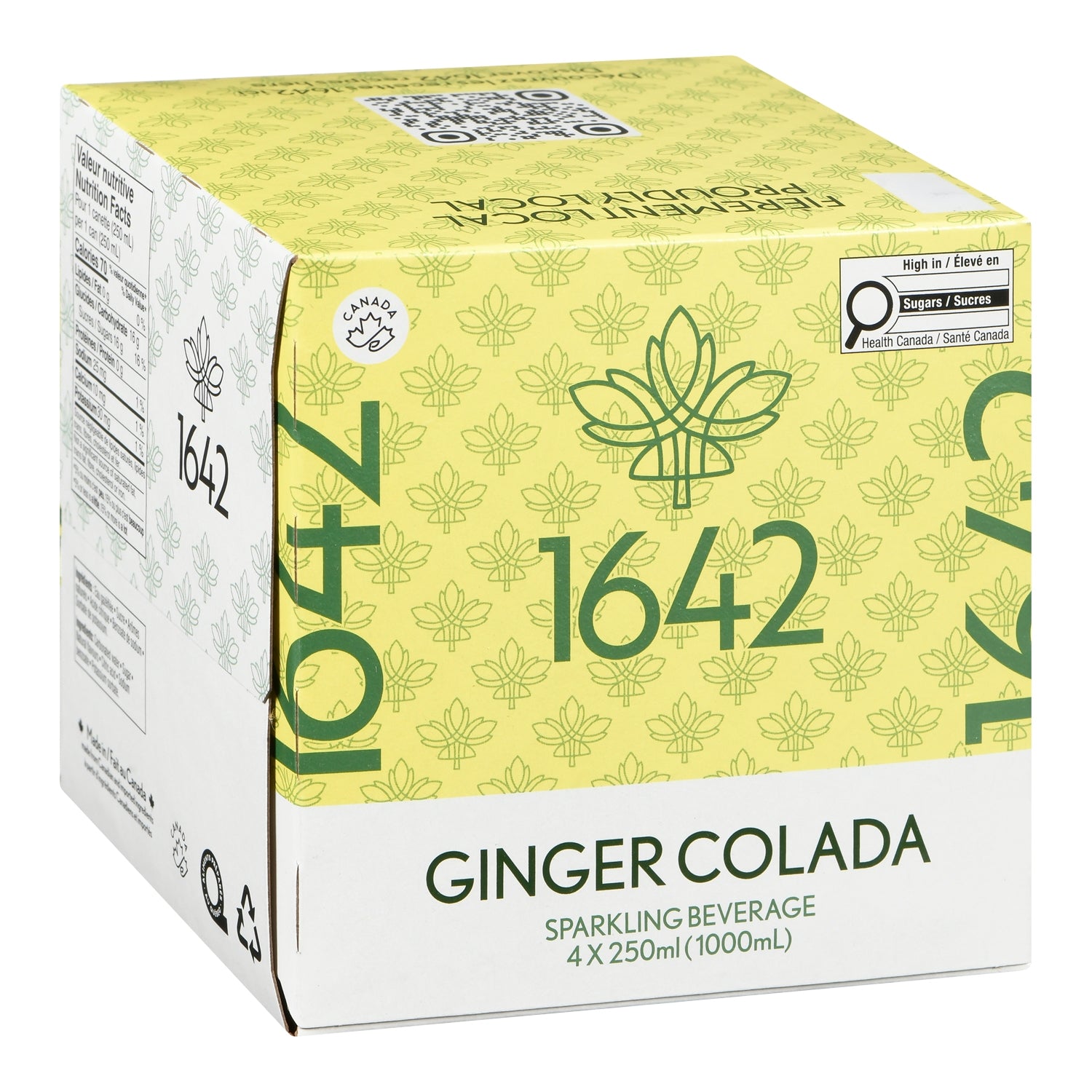 1642 Colada Gingembre — 4 x 250 ml pack, English label