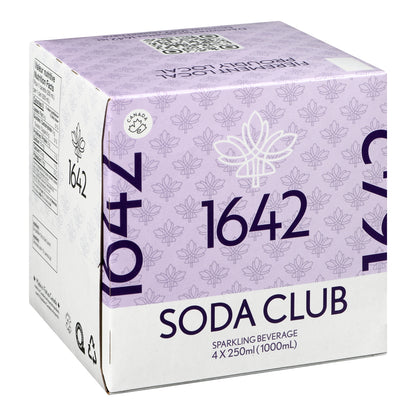 1642 Soda Club — 4 x 250 ml pack, English label