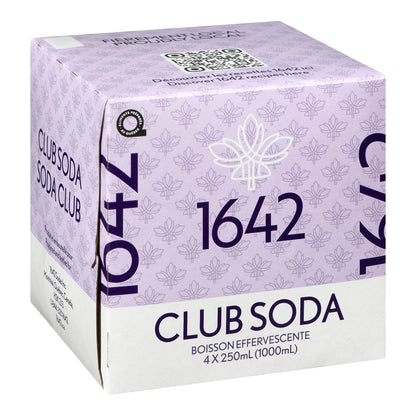 1642 Soda Club — emballage 4 x 250 ml, étiquette française