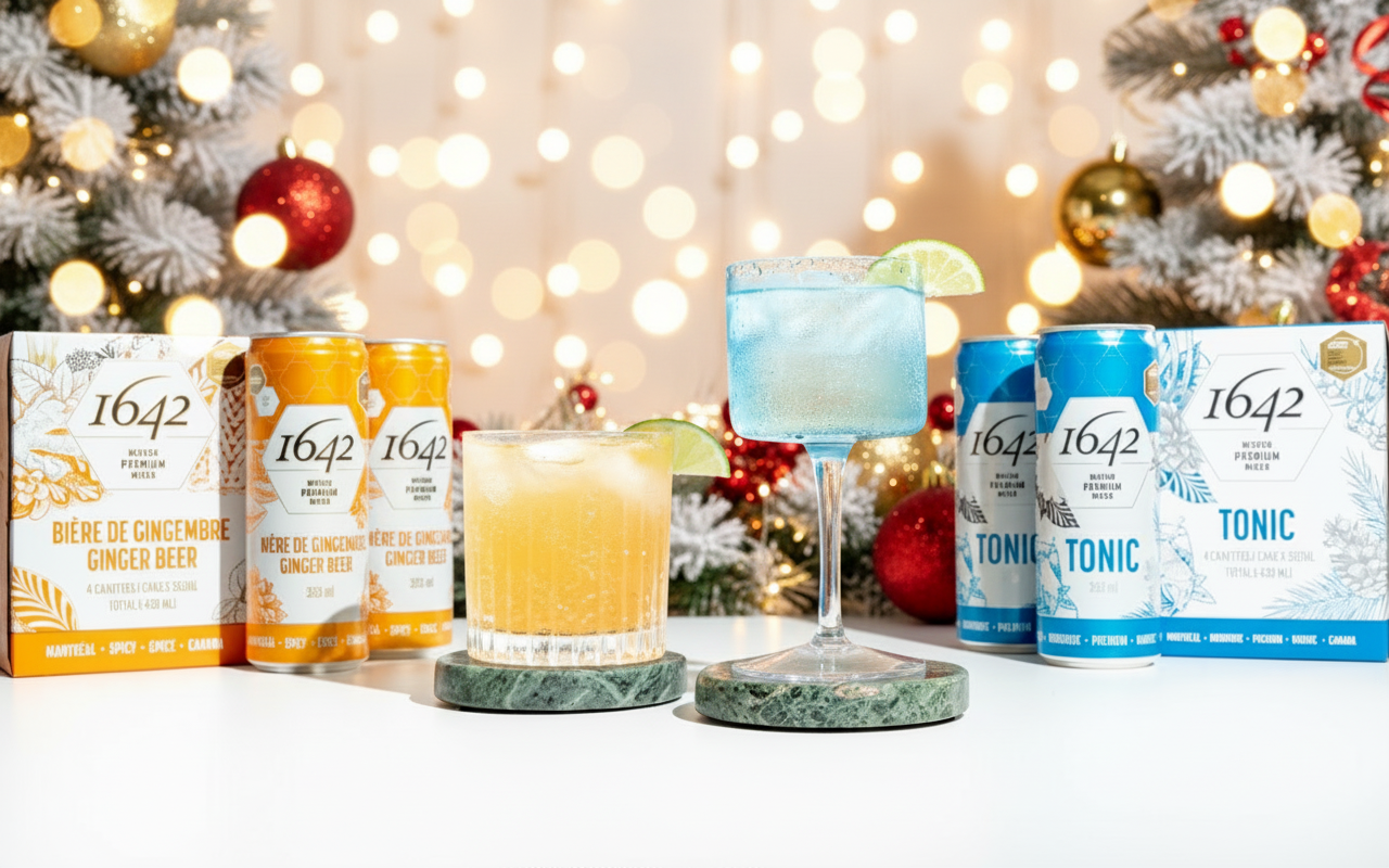 1642 Festive Tonic Ginger Cans