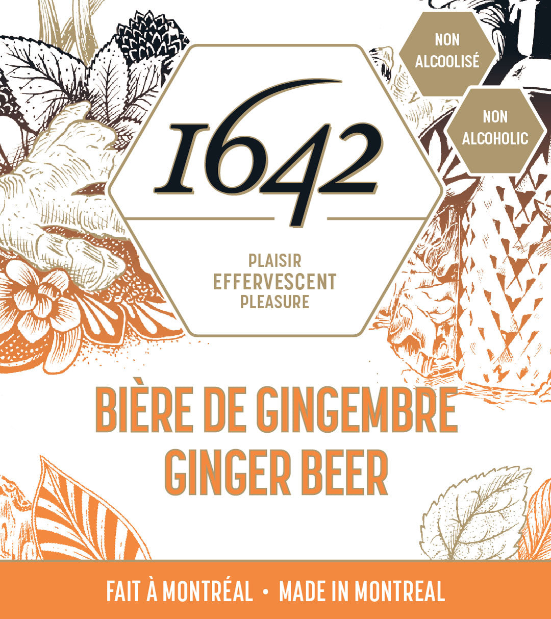 Bière de Gingembre - 1642 Tonics et Mixeurs